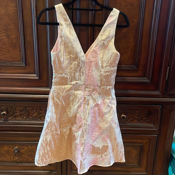 NWOT GB gold and pink dress, size small, never worn - Picture 3 of 4